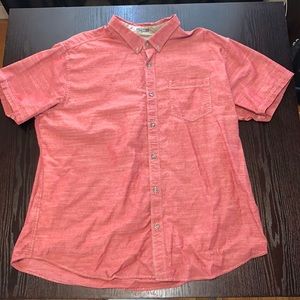 Eddie Bauer short-sleeve, red, button-down shirt - Size: XXL